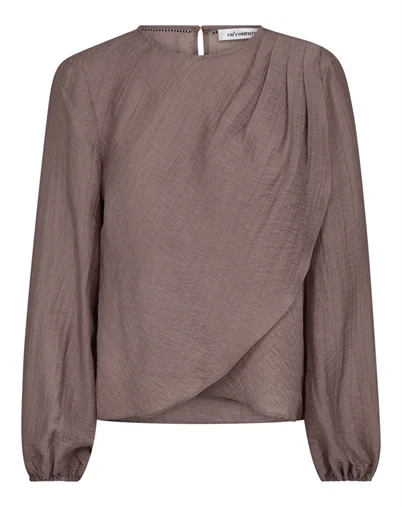  Co'couture - Conny CC Drape Bluse - Old Rose